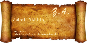 Zobel Attila névjegykártya